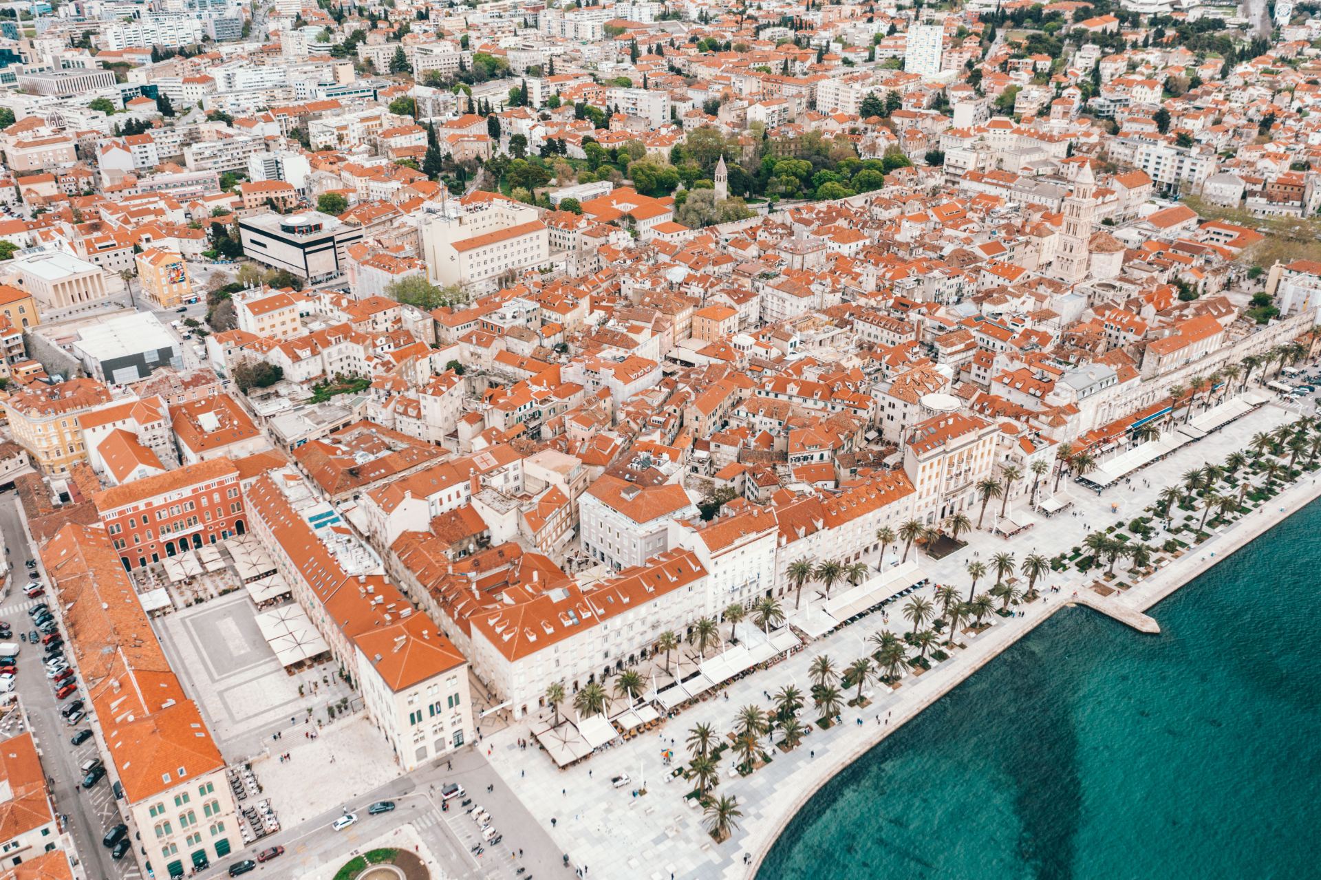 Zračni pogled na Split